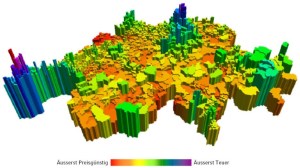 SchweizerFieberkarte Preisniveau NZZdomizil- IAZI CIFI