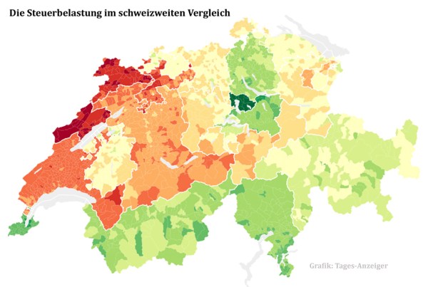 Die Steuerbelastung im schweizweiten Vergleich - immobilienschweiz.wordpress.com
